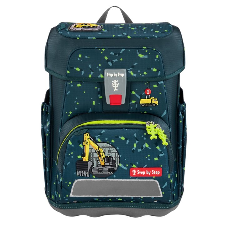 Step by Step Cloud Schulranzenset Bagger Rocco